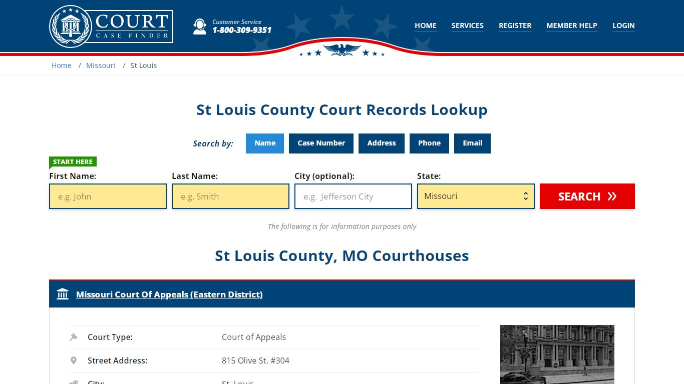St Louis County Court Records | MO Case Lookup